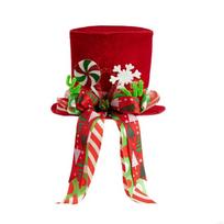 Durable Polyester Christmas Tree Toppers Hat With Dateless Snowflake Motifs For Homes Or Workplace Holiday Displays China Mainland