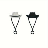 Silicone Cowboy Hat Straw Covers Caps Compatible With Stanleys Cup 30 40 Oz Tumbler Cute Protector Cap Mug Straw Tip Decoration