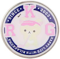 Light (LITE) Pitch Fix Marker Rilakkuma 25.0mm T-221 Korilakkuma Golf