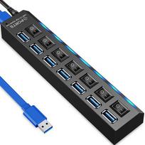 RTO USB šakotuvo skirstytuvas, 7 prievadų, USB 3.0 skirstytuvas