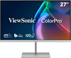 ViewSonic VP2766-2K-W Grafik Monitorius, baltas 68,58cm (27 col.) QHD, 16:9, 5ms, IPS, 350 cd/m², 120Hz, HDR10, USB-C, 2x 3W Lautsprecher, höhenverstellbar
