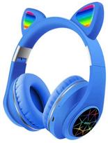 Ausinės iWear M2 Troksni Atceļoša Bērnu Kaķu Bluetooth Bezvadu Austiņas FM Radio / MP3 Mico SD un Telefona Zvans Zils