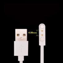 1 PC universalus išmaniojo laikrodžio įkroviklio laidas, magnetinis įkrovimo laidas, 2 kontaktų 4 kontaktų USB įkroviklis, skirtas išmaniesiems laikrodžiams 7,62 mm 2,84 mm 4 mm 4.0mm