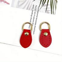 2PCS Multi-color DIY Luggage Accessories Leather Hand-stitched Buckle Pair Strap Accessories Buckle. Red