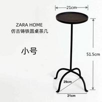 Retro Industrial Style,Simple Coffee Table for Living Room,European Aluminum Round Coffee Table,Cast Iron Balcony Furniture