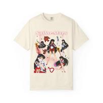 Sailor Mars 2026 m. vasara Multilook Retro tema 100% medvilnės laismi marškinėliai unisex ir moterims Tėvų ir vaikų viršutinė dalis Y2k S