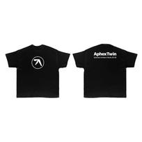 Summer TShirt Aphex Twin Cotton Oversized Fashion Short Sleeve T Shirt Tops Unisex Women Tee Y2k Streetwear Harajuku Clothing M