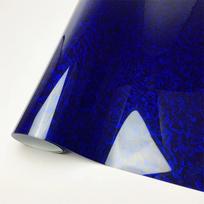 Glossy Blue Forged Carbon Fiber Car Vinyl Wrap Adhesive Film For Auto Body and Motorcycle Stickers 10X152 CM