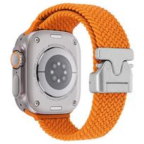 Parachute Nylon Strap for Apple Watch Band 11/10 46mm 42mm Ultra 3 2 49mm Braided Bracelet iWatch Series 9 8 7 6 5 SE 45 44 40mm 44-45-46-49MM oranžinė