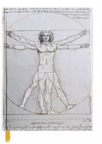 KNYGA Flame Tree Publishing Staff Da Vinci: Vitruvian Man (Blank Sketch Book)