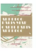 KNYGA Bookshop Art Deco Paris Map / Carte Paris Art Deco