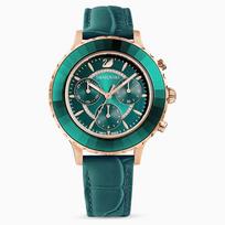 Swarovski 5452498 Octea Lux Chrono Laikrodis 39mm žalia