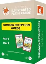 KNYGA Bookshop Common Exception Words Flash Cards: Year 3 and Year 4 Words - Perfect for Home Learning - with 106 Colourful Illustrations