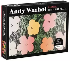 KNYGA Bookshop Andy Warhol Flowers 300 Piece Lenticular Puzzle