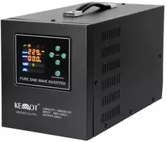 KEMOT PROsinus-1500-LFP4 avarinis maitinimo šaltinis, grynos sinusinės bangos keitiklis su įkrovimo funkcija 12V 230V 1500VA/1050W