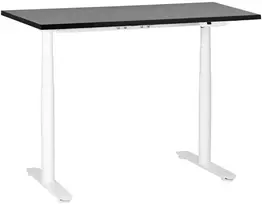 Beliani Elektra reguliuojamas rašomasis stalas DESTINAS Juodas/ balta 120 cm 72 cm