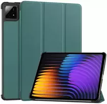 „Hurtel SMART“ planšetinio kompiuterio dėklas, skirtas „Xiaomi Pad 7 / Pad 7 PRO 11.2“, su atvartu ir stovu, žalias