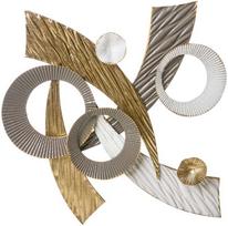 Beliani sienų apdaila FENIT Metal 54 cm Auksinis