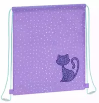 Maišelis sportinei aprangai GLITTER CAT, Starpak, 330x390 mm