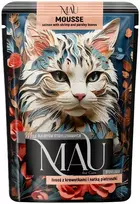 Dolina Noteci MAU Mousse Sterilised lašiša with shrimp and parsley – šlapias kačių maistas – 85g