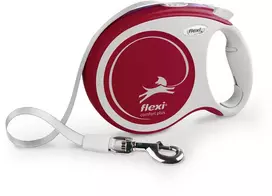 Flexi FLEXI smycz automatinė Comfort Plus L taśma 8 m kol. raudona