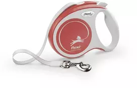 Flexi FLEXI smycz automatinė Comfort Plus S taśma 5 m kol. jasny raudona