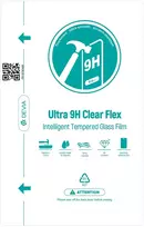 Devia grūdinto stiklo folijos rinkinys Intelligent Ultra 9H Flex pjaustymo staklėms (0,4 mm) 20 vnt.