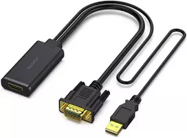 Book On Demand BENFEI adapter VGA to HDMI 1080P with audio juodas