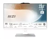 Stacionarus kompiuteris MSI AiO Modern AM242P 1M-2089XEU asmeninis kompiuteris, Core 5 120U, 23.8 FHD, apsauga nuo akinimo, neliečiamas ekranas, 16GB, 512GB SSD, nėra duomenų, be OS, baltas