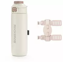 Gertuvė Rockbros S550H-1 700 ml termosas su magnetiniu laikikliu ir tvirtinimo dirželiu - rusvai gelsvas
