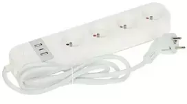 Opti IŠMANUSIS ILGINTUVAS ATLO-WS95U-TUYA (4 KIŠTUKAI + 2 USB + 1 USB-C) Wi-Fi, Tuya Smart 1,5 m