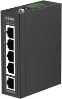 Šakotuvas Komutatorius D-Link - pramoninis - nevaldomas - 5 x 10/100 - montuojamas ant DIN bėgelio - DIS 100E-05