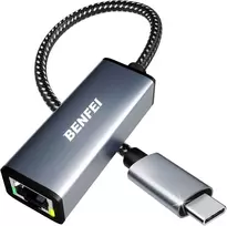 4Kom BENFEI adapter USB C to RJ45 pilka