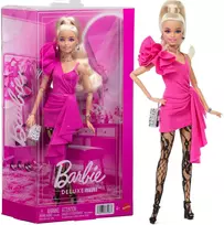 Mattel BARBIE DELUXE FASHIONISTAS mados lėlė rožine suknele (JJN73)