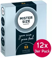 Mister Size 53mm12xpackof3