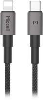 Orno Kabelis USB-C - Lightning Miccell VQ-D34, 30W, 1,2m, juoda