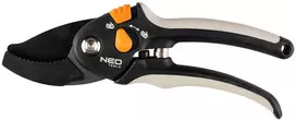 Neo Tools Priekalinis genėtuvas 200 mm, pjovimo diapazonas iki 18 mm, reguliuojamas atstumas tarp jų.