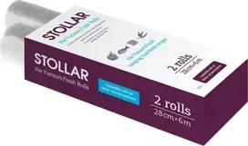 „Stollar VacuumFresh SAT65“ vakuuminio pakavimo ritinėliai - 28 cm x 6 m, 2 vnt.
