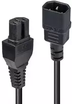 Maitinimo Laidas - LINDY C14 į C15 Karšto Būklės Maitinimo Laidas, 10A/250V, 5 m, Juoda