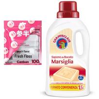 Samban Peach Dental Floss & Big Rooster Housekeeper Laundry Soap Bundle
