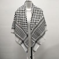 Keffiyeh Middle Eastern Hijab Jacquard Fabrics Shemagh Head Scarf Fabric 100% Organic Cotton Fabric 50x50inch 200g/pieces