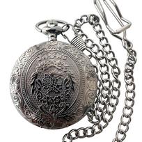 Hot Selling Classic Antique Vintage Alloy Case Quartz Number Pocket Watches sidabras