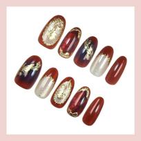 Fake Nails Press on ABS Square Design Full Cover Artificial Fingernails Manicure Set with Nail Tools Bestseller raudona