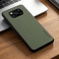 Phone Case: for POCO X3 Pro NFC GT Case New Fashion Simple Buesinss Style Synthetic Leather Phone Case for Poco X3 NFC Poco X3 Pro žalia