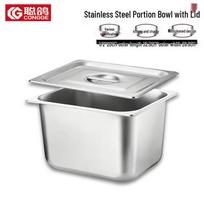 Congge Stainless Steel Fractional Food Pan 1/2 Size, 20cm