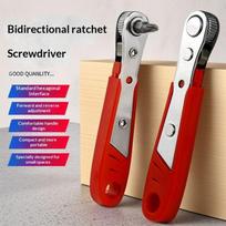 Mini Ratchet Wrench Screwdriver 1/4  Hex Quick Release Ergonomic Handle for Car Repair & Household Maintenance one size