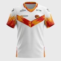 2026 Catalans Dragons Perpignan „Fire“ dizaino išvykos regbio lygos marškinėliai vyrams Y2K Marškinėliai Tinka kasdieniam dėvėjimui ir sportinei aprangai L oranžinė