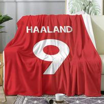 Famous Football Legend Jersey Throw Soft Flannel Throw Summer AC Blanket Lightweight Cool Nap Blanket for Sofa Bed Couch Travel 75x90cm