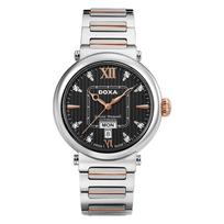 DOXA Men's Mechanical Black Watch D124SBDW juoda