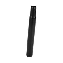 BULLSPANN Universal 25.4x200mm Black Bike Seatpost Durable Bike Saddle Post